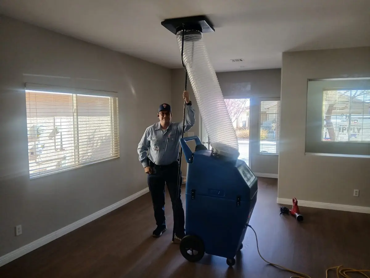 Professional Dryer Vent Cleaning work inside a Old Town home